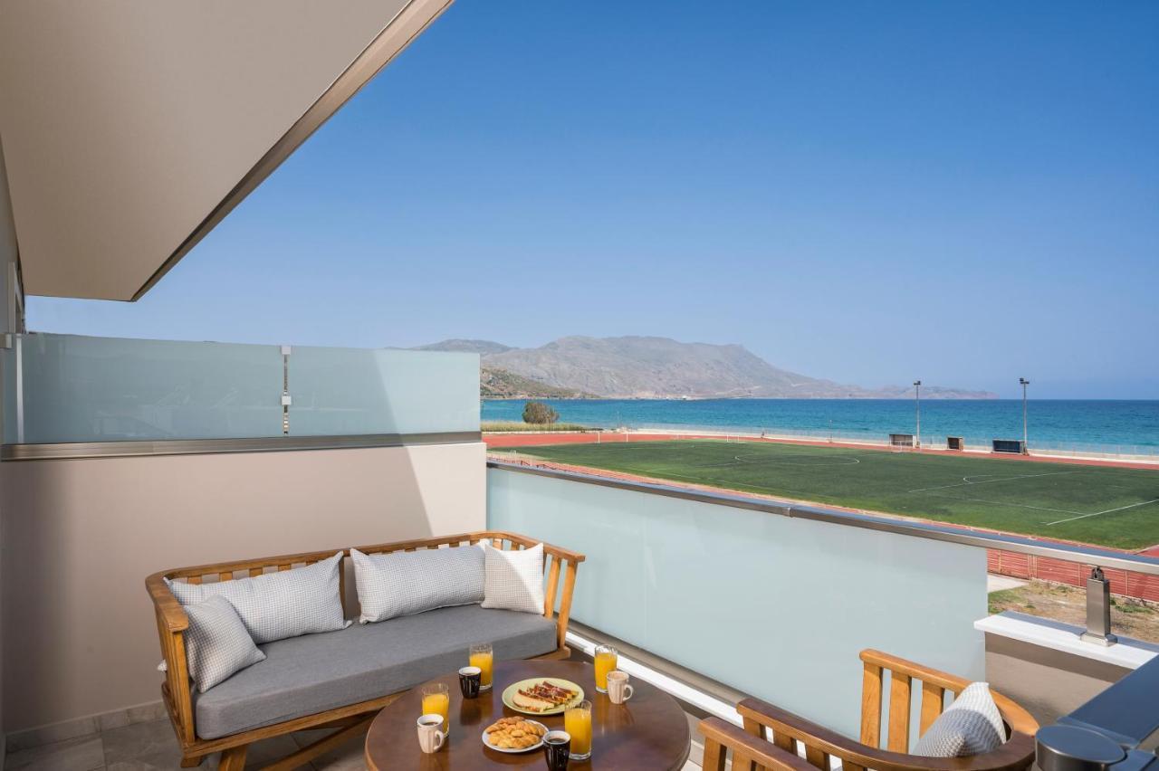 Indigo Blue Seaside Deluxe Apartments Kissamos Bagian luar foto