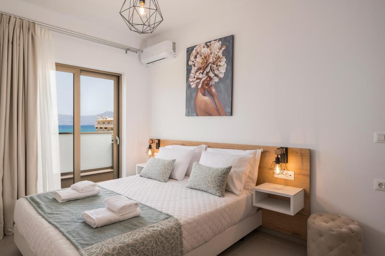 Indigo Blue Seaside Deluxe Apartments Kissamos Bagian luar foto