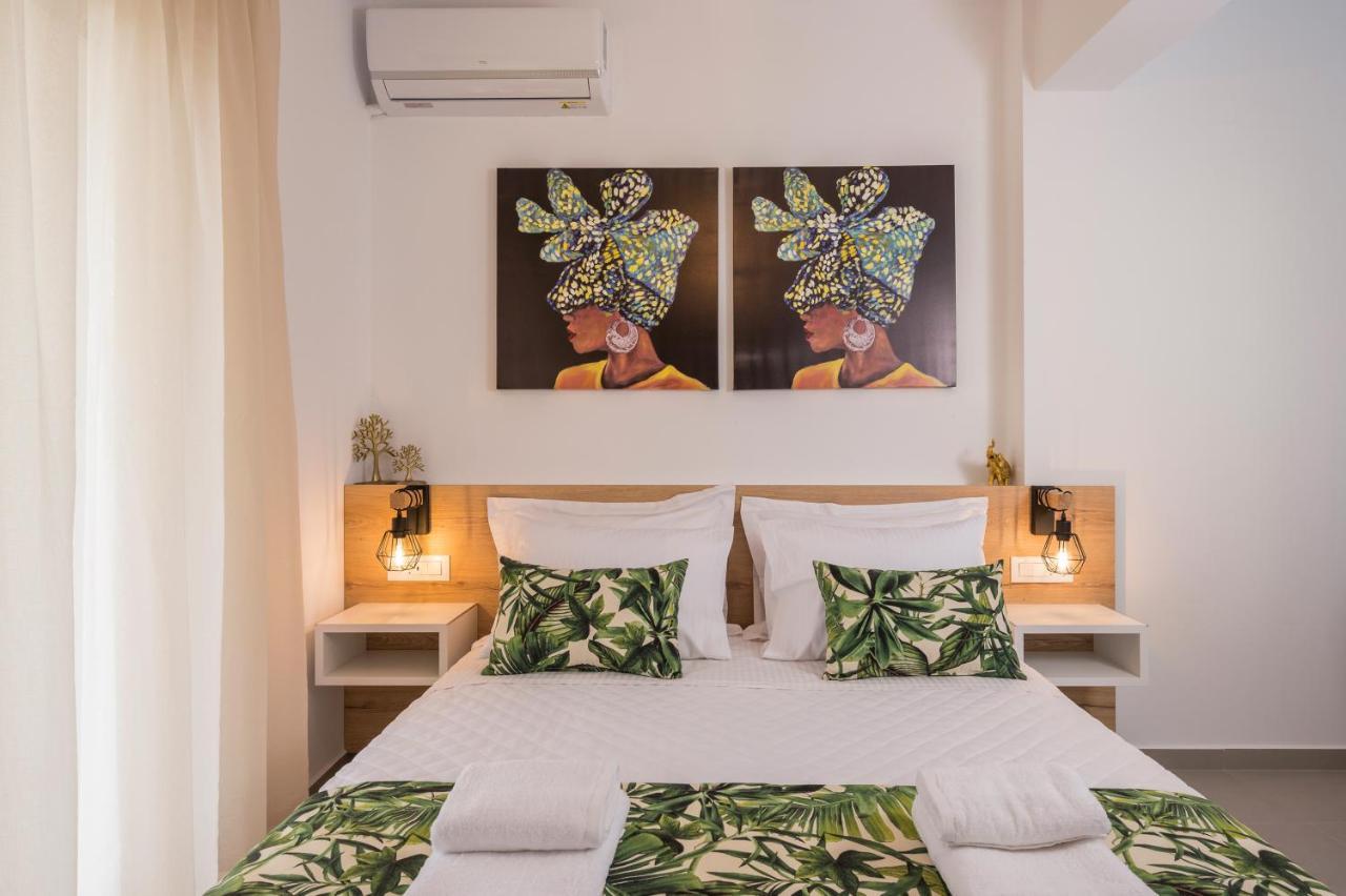 Indigo Blue Seaside Deluxe Apartments Kissamos Bagian luar foto