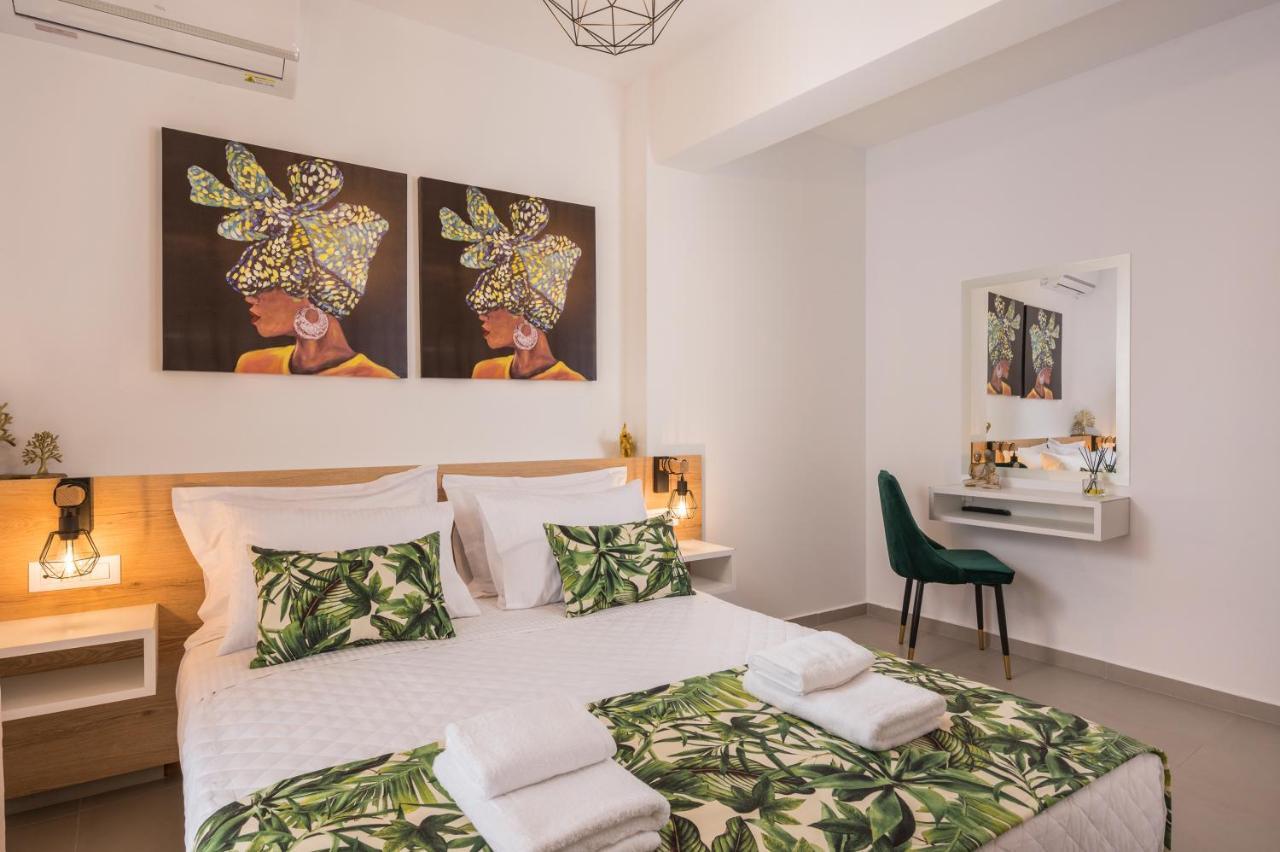 Indigo Blue Seaside Deluxe Apartments Kissamos Bagian luar foto